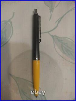 Genuine Montblanc Carrera Black & Yellow Plastic Ball Point Pen, Pencil Germany