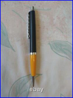 Genuine Montblanc Carrera Black & Yellow Plastic Ball Point Pen, Pencil Germany