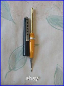 Genuine Montblanc Carrera Black & Yellow Plastic Ball Point Pen, Pencil Germany