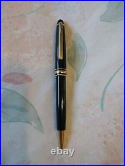 Genuine Montblanc Meister Stuck Black Resin Ball Point Pen Made In Germany #1