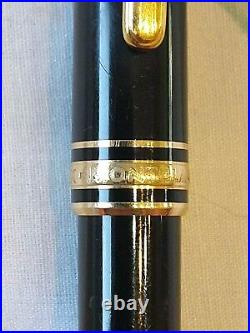 Genuine Montblanc Meister Stuck Black Resin Ball Point Pen Made In Germany #1