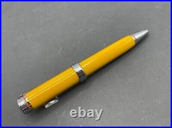 Harley Davidson Yellow Chrome & Orange Ballpoint Pen Made in France Stypen c1995