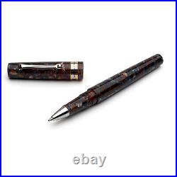 Leonardo La Piccolina Rollerball Pen in Classica Brown/Blue NEW in Box