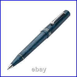 Leonardo Momento Zero Ballpoint Pen in Blue Positano Silver Trim NEW in Box