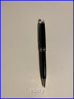 MONT BLANC PLATINUM PLATE BLACK RESIN Le GRAND BALLPOINT gold tone