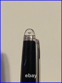 MONT BLANC PLATINUM PLATE BLACK RESIN Le GRAND BALLPOINT gold tone