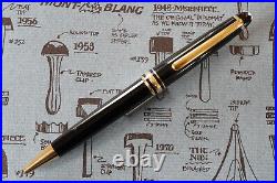 MONTBLANC Meisterstück 164 Black Goldplated Ballpoint Pen. Pristine and GENUINE