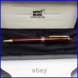 MONTBLANC Meisterstuck Burgundy 164R Classique Gold Plated Ballpoint Pen? MINT