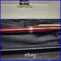 MONTBLANC Meisterstuck Burgundy 164R Classique Gold Plated Ballpoint Pen? MINT