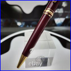 MONTBLANC Meisterstuck Burgundy 164R Classique Gold Plated Ballpoint Pen? MINT