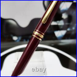 MONTBLANC Meisterstuck Burgundy 164R Classique Gold Plated Ballpoint Pen? MINT