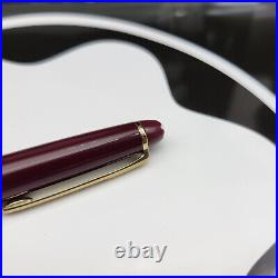 MONTBLANC Meisterstuck Burgundy 164R Classique Gold Plated Ballpoint Pen? MINT