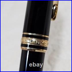 Mont Blanc Meisterstruck Black Gold Trim Blue Ballpoint Pen Art Of Writing