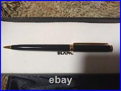 Mont Blanc Noblesse Oblige Black & Gold-plated Ballpoint Pen