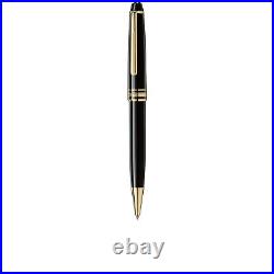 Montblanc 10883 Meisterstück Gold-Coated Ballpoint Pen Black precious resin