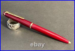 Montblanc 38 Burgundy Resin Gold Lever Mechanism ballpoint (BFP260)