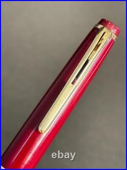 Montblanc 38 Burgundy Resin Gold Lever Mechanism ballpoint (BFP260)