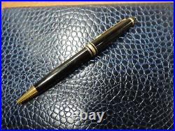 Montblanc Authentic Meisterstuck Ballpoint Pen In Black Resin & Gold