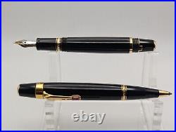 Montblanc Boheme Ruby Gold Plated Fountain And Ballpoint Pens (Pre-Owned) with Box