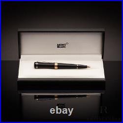 Montblanc Bonheur Nuit Black Resin Gold Kugelschreiber Ballpoint Pen ID 117476