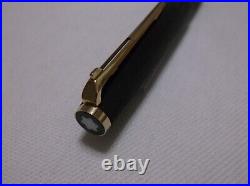 Montblanc Classic # 280 Matte Black & Gold Trim Ballpoint Pen