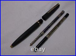 Montblanc Classic # 280 Matte Black & Gold Trim Ballpoint Pen