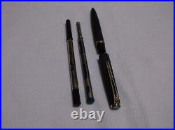 Montblanc Classic # 280 Matte Black & Gold Trim Ballpoint Pen