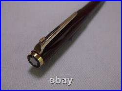 Montblanc Classic # 380 Burgundy Red & Gold Trim Ballpoint Pen