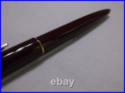 Montblanc Classic # 380 Burgundy Red & Gold Trim Ballpoint Pen