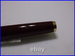 Montblanc Classic # 380 Burgundy Red & Gold Trim Ballpoint Pen