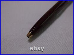 Montblanc Classic # 380 Burgundy Red & Gold Trim Ballpoint Pen