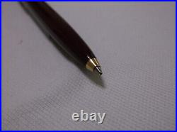 Montblanc Classic # 380 Burgundy Red & Gold Trim Ballpoint Pen