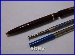 Montblanc Classic # 380 Burgundy Red & Gold Trim Ballpoint Pen