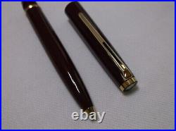 Montblanc Classic # 380 Burgundy Red & Gold Trim Ballpoint Pen