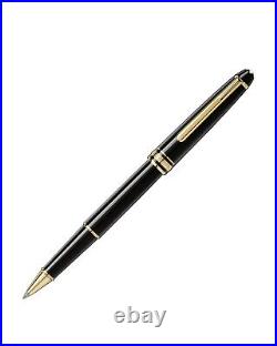 Montblanc Gold Finish Meisterstuck Classique Luxury Rollerball Pen 163P NEW