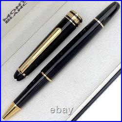 Montblanc Gold Finish Meisterstuck Classique Luxury Rollerball Pen 163P NEW