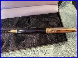 Montblanc Meisterstruck Sterling Ballpoint Pen With Box, Book, Cloth, Refills