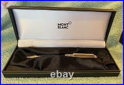 Montblanc Meisterstruck Sterling Ballpoint Pen With Box, Book, Cloth, Refills