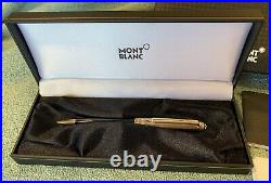 Montblanc Meisterstruck Sterling Ballpoint Pen With Box, Book, Cloth, Refills