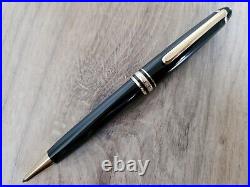 Montblanc Meisterstuck 164 Black Gold Trim Ballpoint Pen AUTHENTIC EXCELLENT