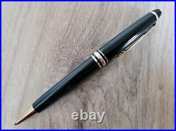 Montblanc Meisterstuck 164 Black Gold Trim Ballpoint Pen AUTHENTIC EXCELLENT