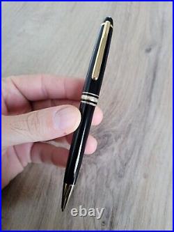 Montblanc Meisterstuck 164 Black Gold Trim Ballpoint Pen AUTHENTIC EXCELLENT