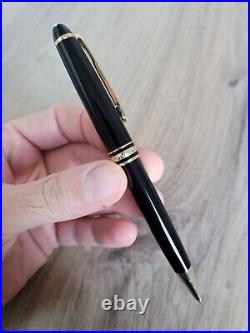 Montblanc Meisterstuck 164 Black Gold Trim Ballpoint Pen AUTHENTIC EXCELLENT