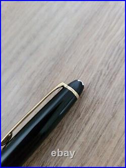 Montblanc Meisterstuck 164 Black Gold Trim Ballpoint Pen AUTHENTIC EXCELLENT