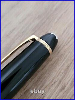 Montblanc Meisterstuck 164 Black Gold Trim Ballpoint Pen AUTHENTIC EXCELLENT