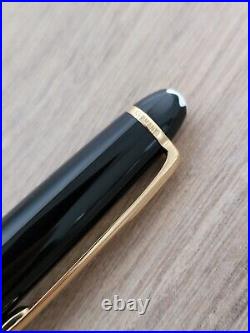 Montblanc Meisterstuck 164 Black Gold Trim Ballpoint Pen AUTHENTIC EXCELLENT