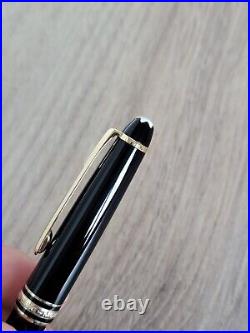 Montblanc Meisterstuck 164 Black Gold Trim Ballpoint Pen AUTHENTIC EXCELLENT