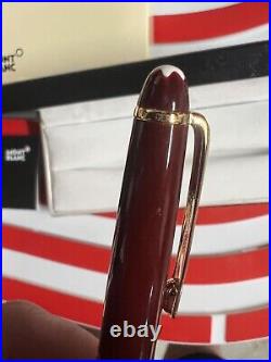 Montblanc Meisterstuck Burgundy 164R Red Classique Gold Trim Ballpoint Pen