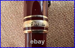 Montblanc Meisterstuck Burgundy Fountain Pen 14k Gold Nib, Ballpoint, Pencil Set