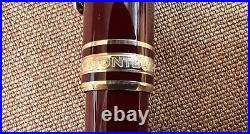 Montblanc Meisterstuck Burgundy Fountain Pen 14k Gold Nib, Ballpoint, Pencil Set